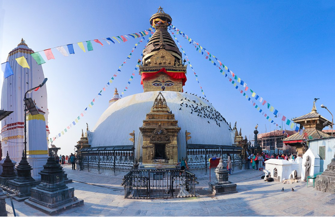 Swayambhunath Monkey Temple in Nepal